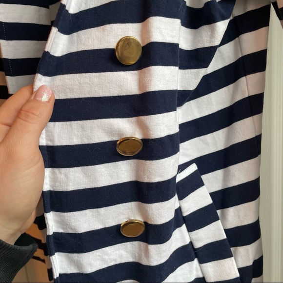 Naggoo medium navy blue white blazer m - Picture 2 of 4